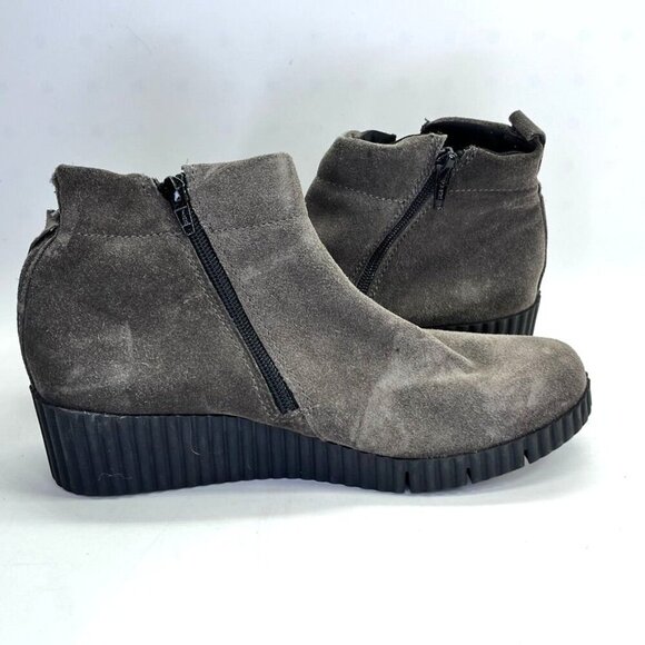 The Flexx Easy Does It Women’s Wedge Ankle Bootie Size 8.5 in Gray - Picture 7 of 16